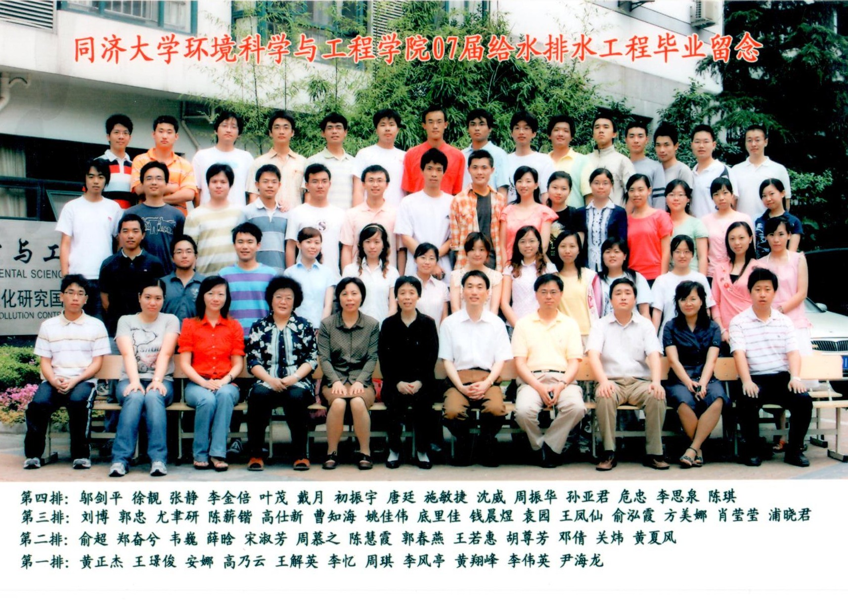 2007届给排水本科1毕业生合影
